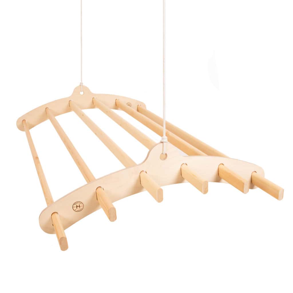 6 Lath Wooden Hanging Clothes Drying Rack or Pot Rack ...